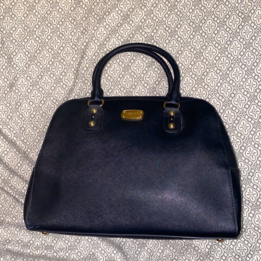 Michael Kors Saffiano Black Satchel